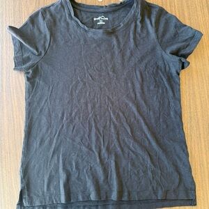 Eddie Bauer Classic Black Short Sleeve Tee